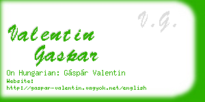 valentin gaspar business card